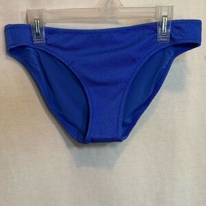 AA-506 Aerie‎ NWOT Blue Lined Summer Swim Bikini Bottoms Size S